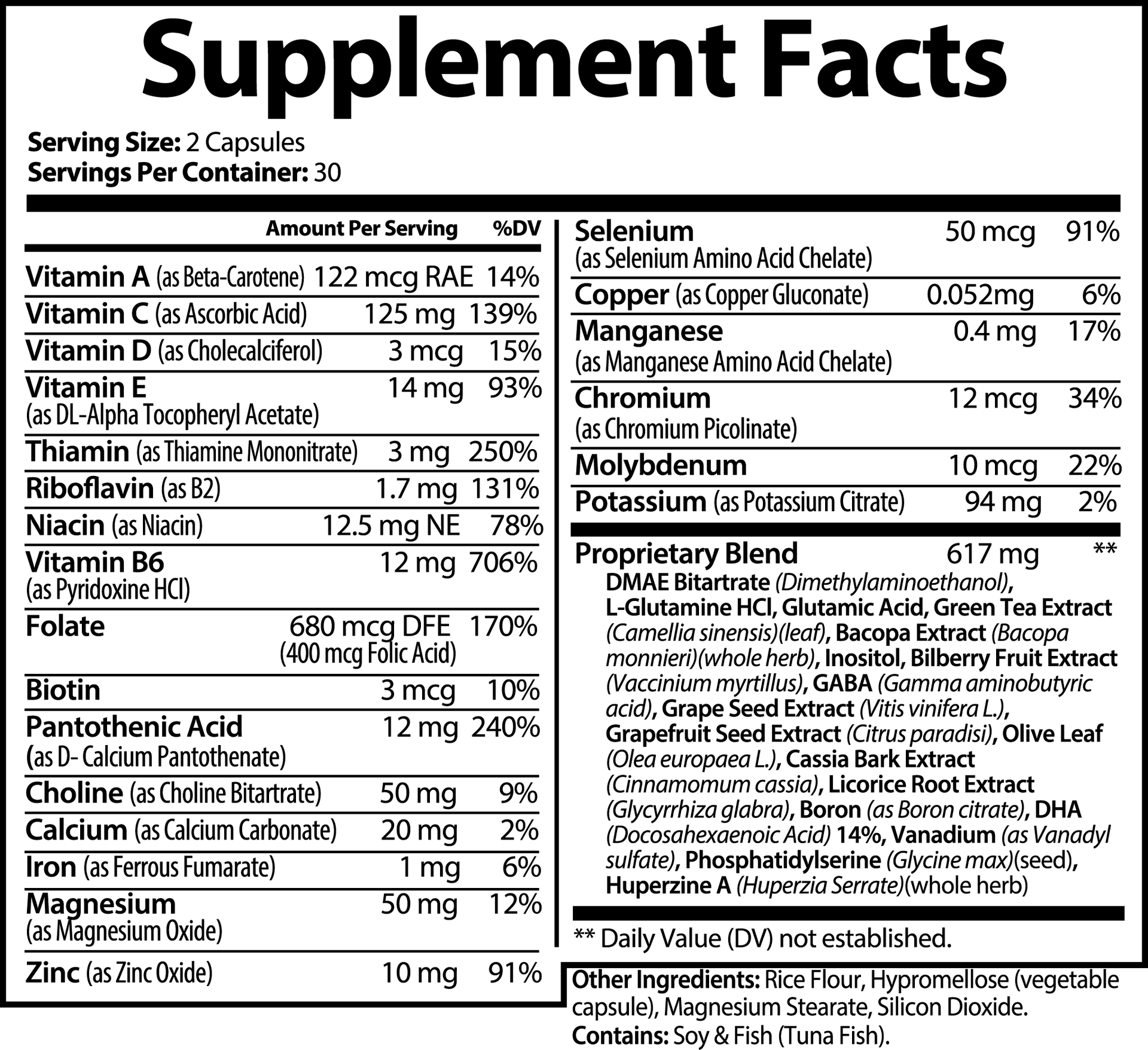 brain-focus-formula facts